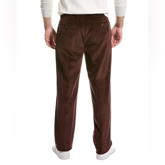 NWT J. McLaughlin Lange Men’s Solid Pant, brown corduroy, size 34 - Picture 2 of 15
